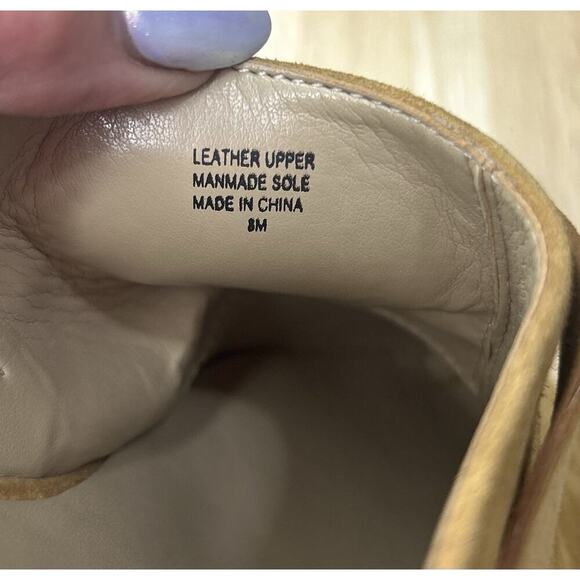 Jeffrey Campbell Sz 6 Brown Leather Platform Boots Chuncky Red Rubber Lug Sole - Picture 7 of 10